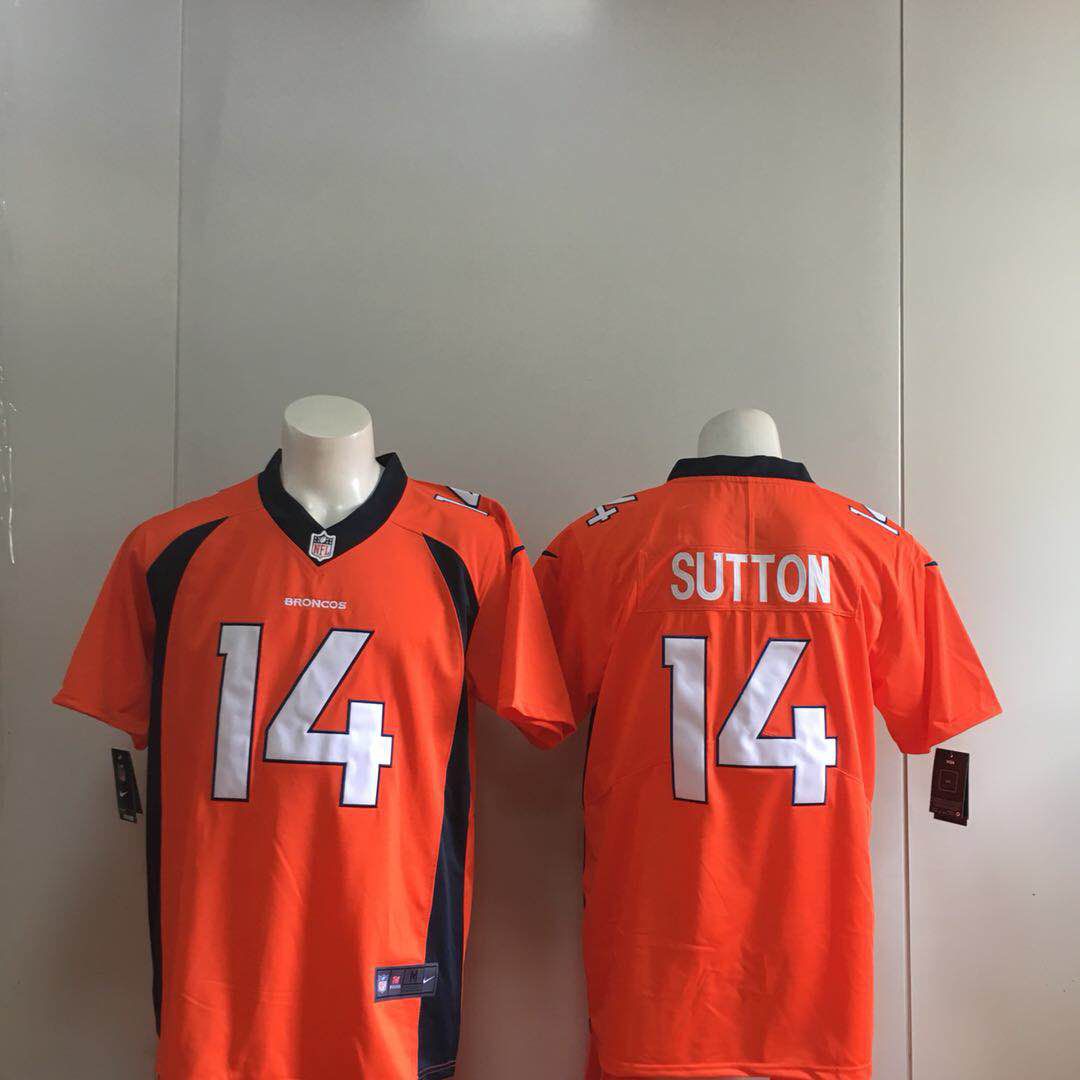 Men Denver Broncos #14 Sutton Orange Nike Vapor Untouchable Limited Playe NFL Jerseys->minnesota vikings->NFL Jersey